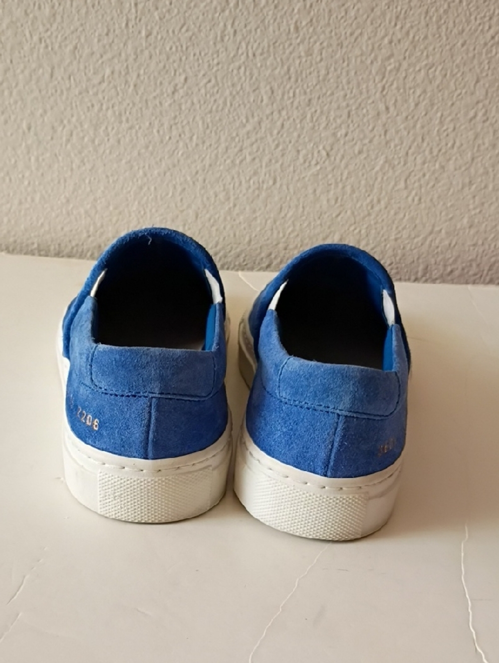 Common Projects Suede Slip-on Sneakers sz 35 Made In Italy - Picture 4 of 10